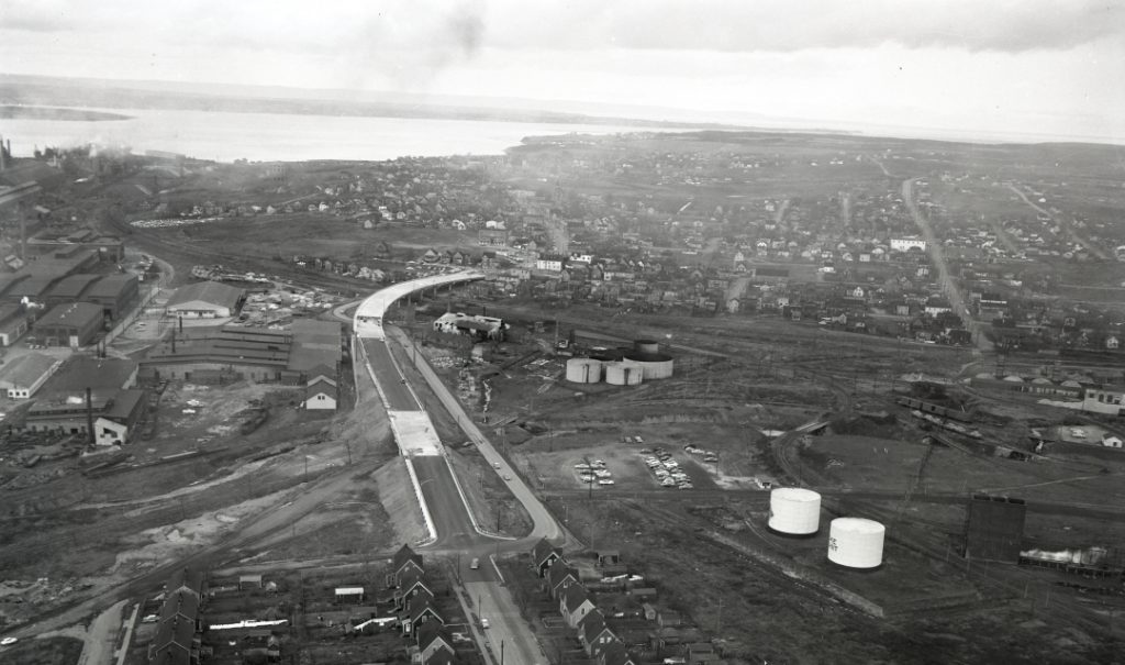 Black and white photo of Whitney Pier in 1964 from Abbass Studios.