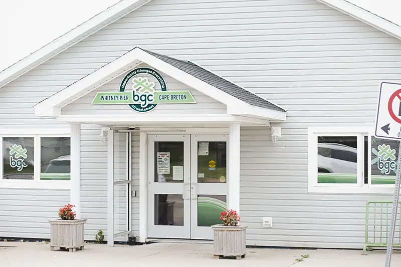 Exterior of the Whitney Pier BGC Cape Breton building.